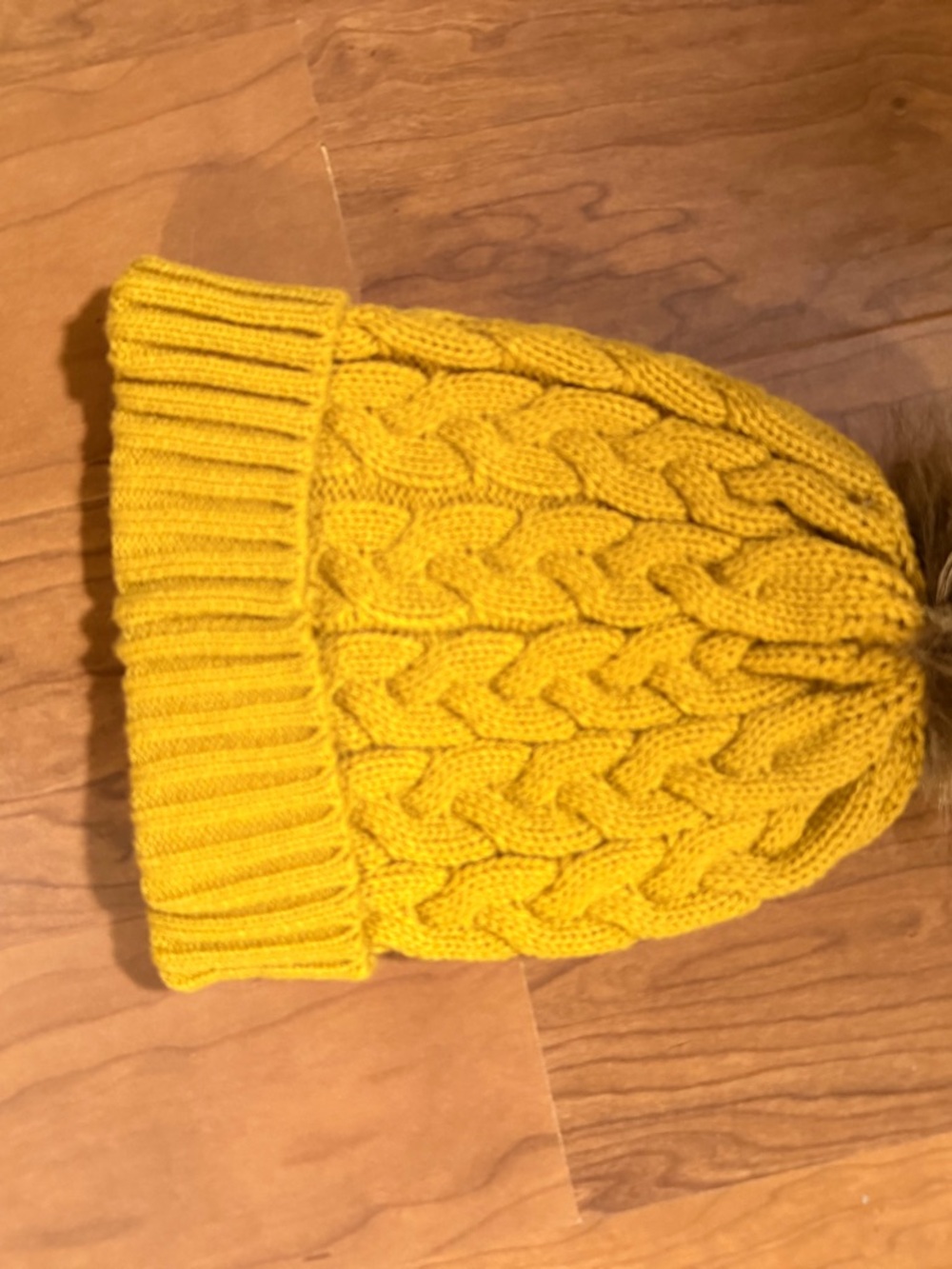 Yellow Cable-Knit Women's Sweater - Unbranded